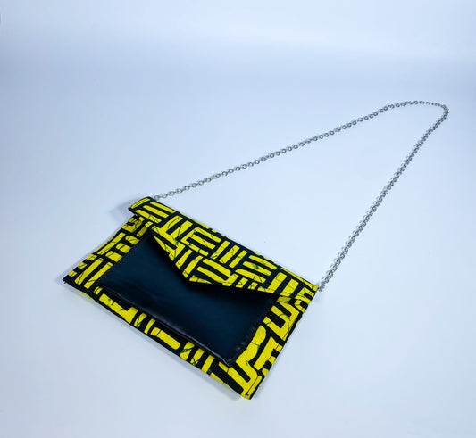 ONAOPE ANKARA PURSE WITH LEATHER